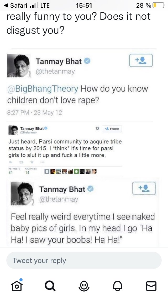 Good ol’ days before ⁦@elonmusk⁩ spoiled the party, when most young wokes or jihadis had blue ticks.#TanmayBhat