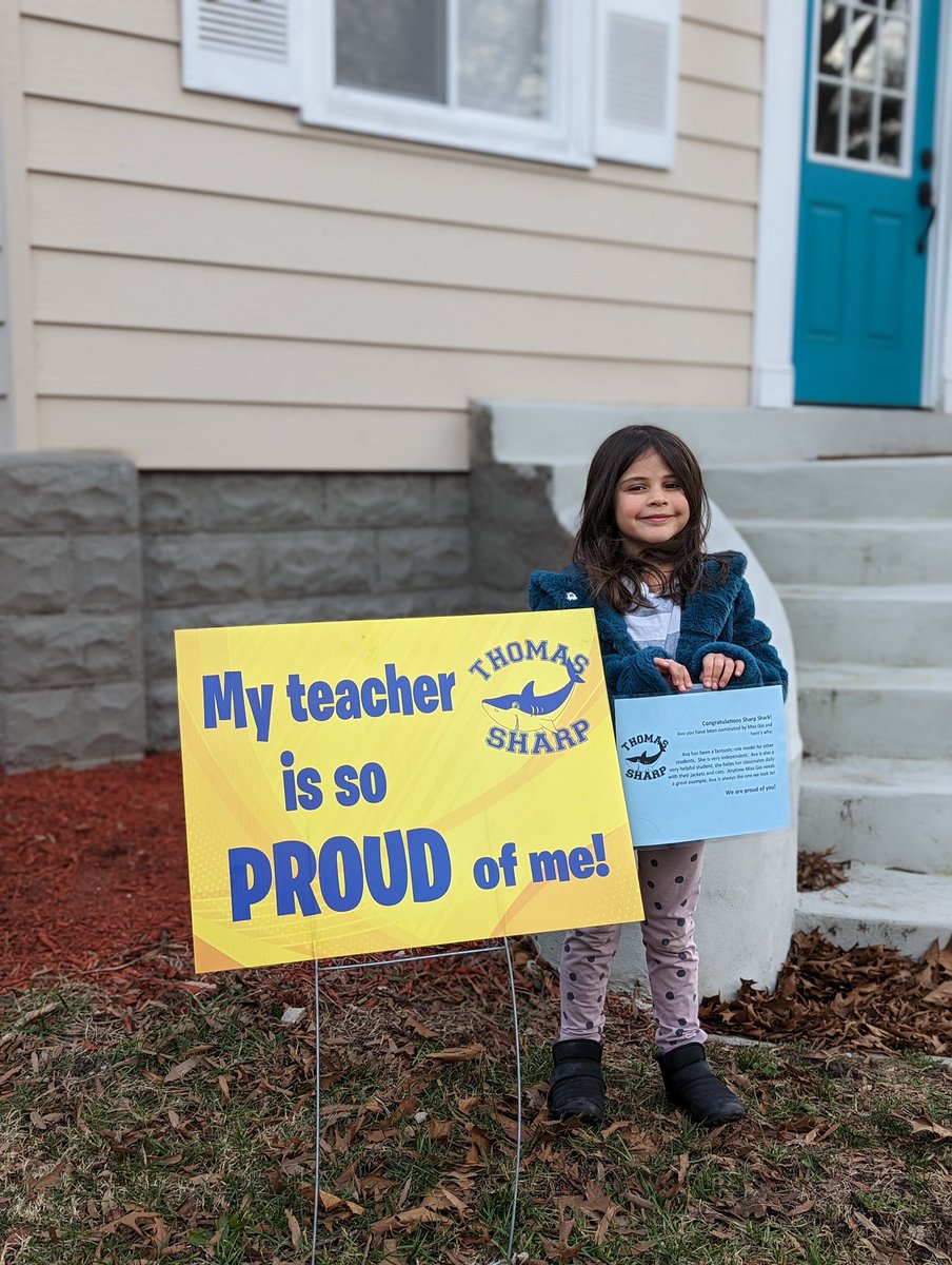 🌟 PROUD AWARD 🌟 Ava has been a fantastic role model for other students.  She is very independent.  Ava is also a very helpful student, she helps her classmates daily with their jackets and cots.  Anytime Miss Gio needs a great example, Ava is always the one we look to!