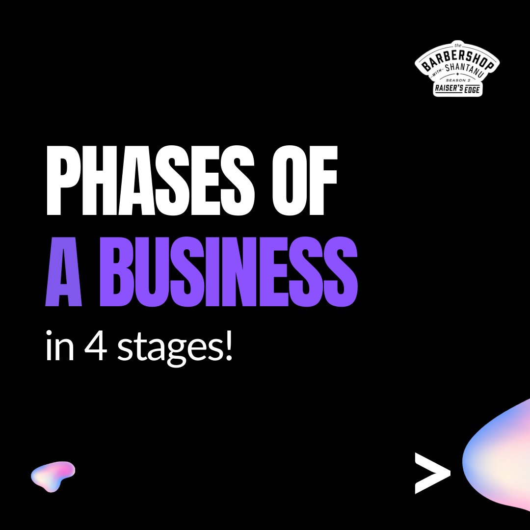 TheBarberShopwS's tweet photo. In today's #RazorSharpGyaan, we'll take a look at the 4 stages that an entrepreneur goes through when running a business! https://t.co/VSUPi7gGqK