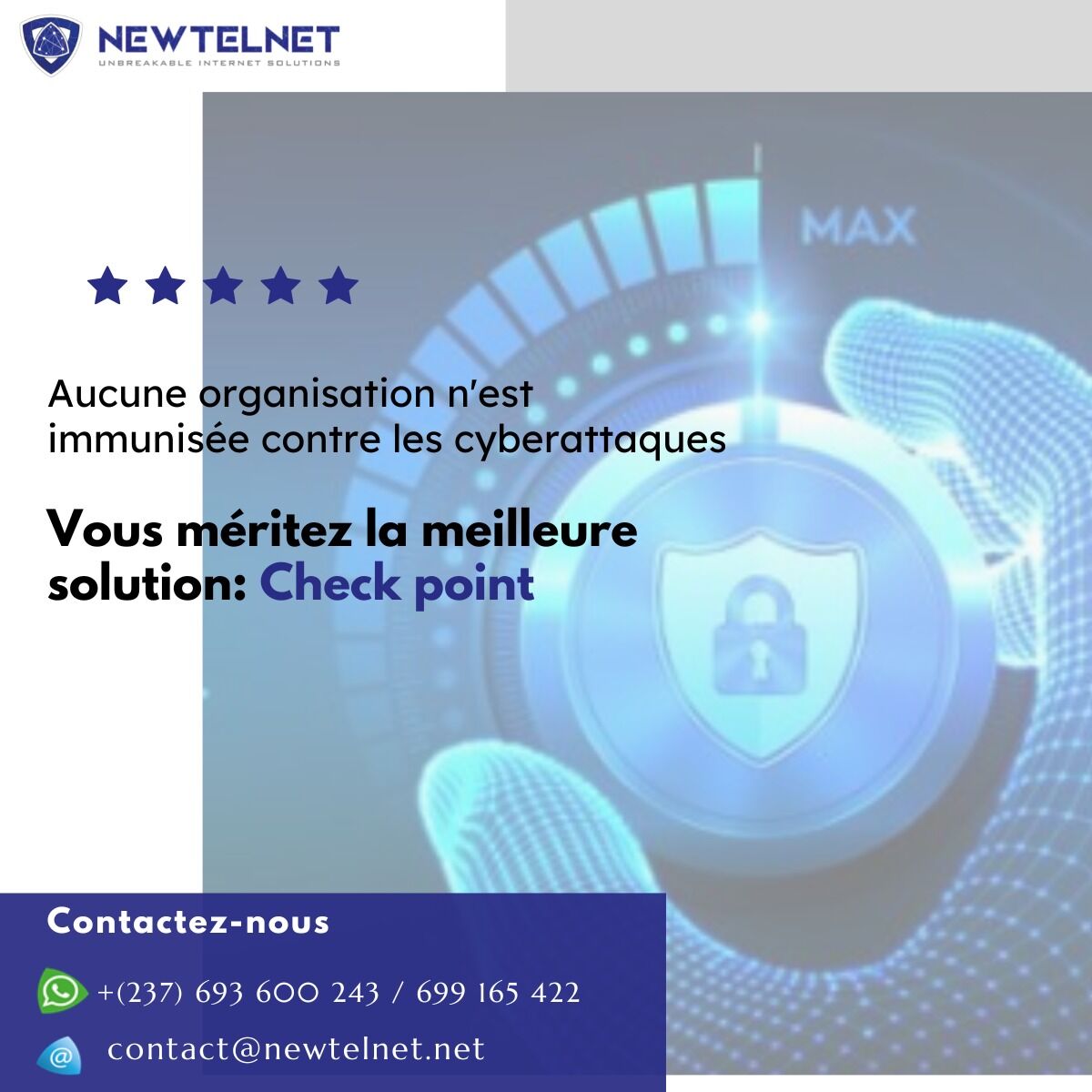 newtelnet's tweet photo. L’avènement de #ChatGPT et son potentiel, vient révolutionner nos vies. 
Quelle implication cela aurait  sur la sécurité de nos données ; appareils mobiles et PC?

𝗖𝗵𝗲𝗰𝗸 𝗣𝗼𝗶𝗻𝘁 𝗲𝘀𝘁 𝗹𝗮 𝘀𝗼𝗹𝘂𝘁𝗶𝗼𝗻 𝗾𝘂'𝗶𝗹 𝘃𝗼𝘂𝘀 𝗳𝗮𝘂𝘁! https://t.co/YV8qVCrdxS