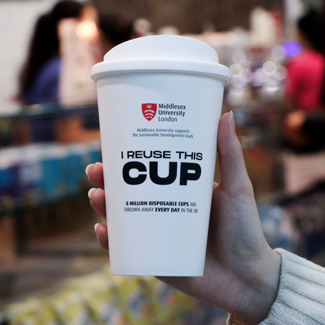 middlesexfood's tweet photo. We encourage students and staff to use reusable cups by giving 20p discounts to customers who do. You can buy Middlesex University reusable cups at the Costa outlets on campus.
#plasticreductionmovement #middlesexuniversity https://t.co/7f3DOGB9c6