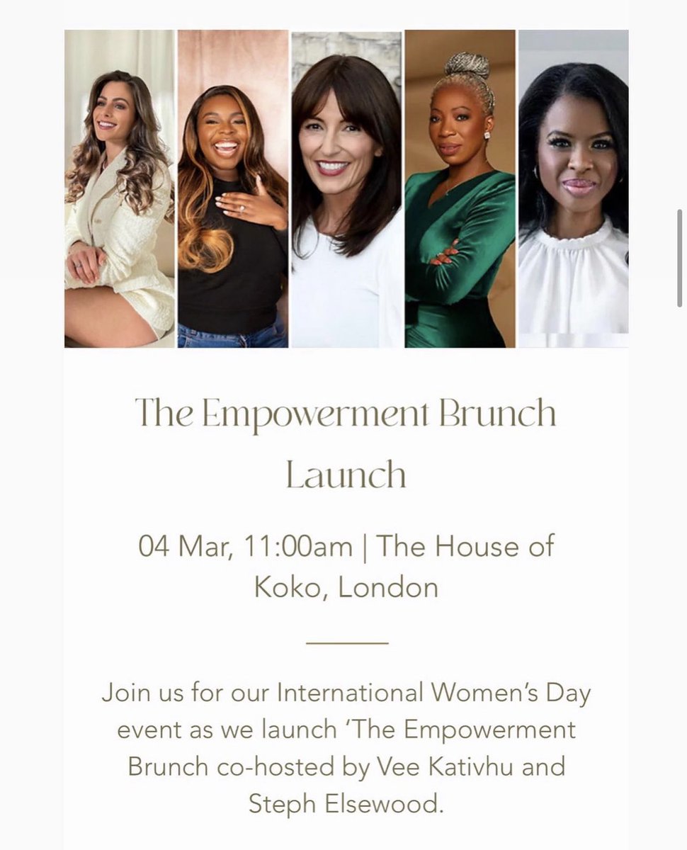 HayleyMulenda's tweet image. Sharing the stage with Davina, June Sarpong &amp;amp; Tessy Ojo for International Women’s Day 🥹🥹

Can’t even believe I get to share the stage with such LEGENDS!
