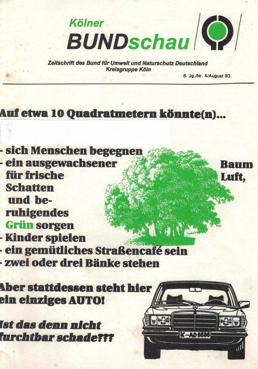 Manche Dinge ändern sich nie... 😶 Außer dass ein Stehzeug inzwischen 12 qm beansprucht!
#Verkehrswende 
<a href="/ADFCKoeln/">ADFC Köln</a> 
<a href="/VCD_Koeln/">VCD Köln</a> 
<a href="/Radkomm/">RADKOMM</a>