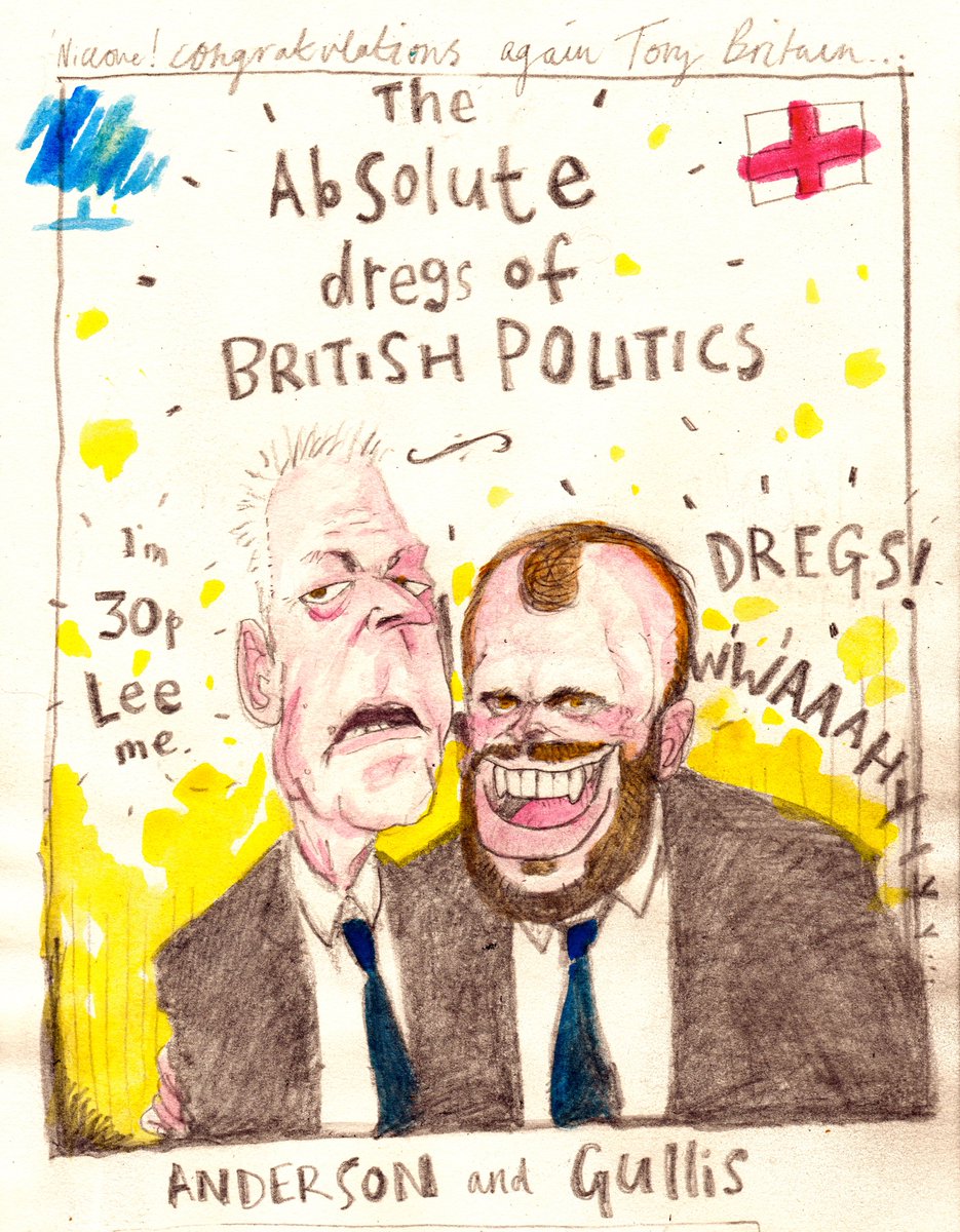 OlegNozdryov's tweet photo. #drawleeanderson #drawgullis @MartinRowson the race to the bottom must now surely be on the home straight with these fucking pair https://t.co/h3rERd5MO1