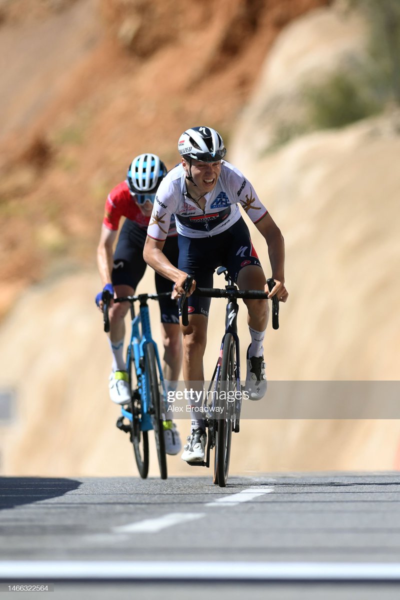 🚨 Mauri Vansevenant and Matteo Jorgenson set today a NEW CLIMBING RECORD on the Green Mountain - Jabal Al Akhdhar: 18 min 10 sec. They were 18 sec quicker than Valls in 2015. Pro cycling getting faster and faster! 🚀 #TourofOman