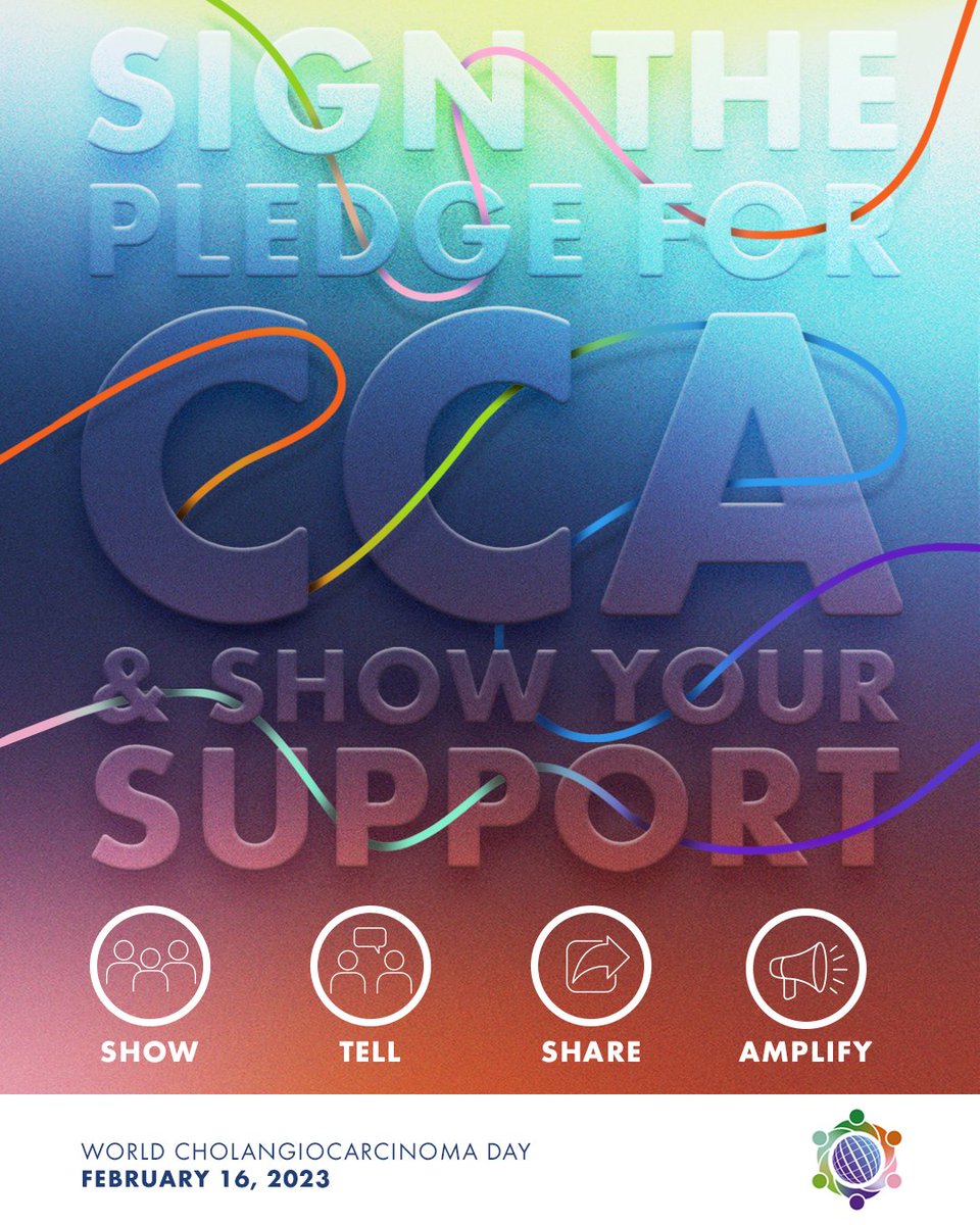 Cholangiocarcinoma (CCA) is the second most common primary liver cancer worldwide, occurring in the bile duct. Sign our #PledgeforCCA and raise awareness for #WorldCCADay by spreading the word and encouraging others to sign our pledge. 
#LiverTwitter 

bit.ly/3HvXtcP