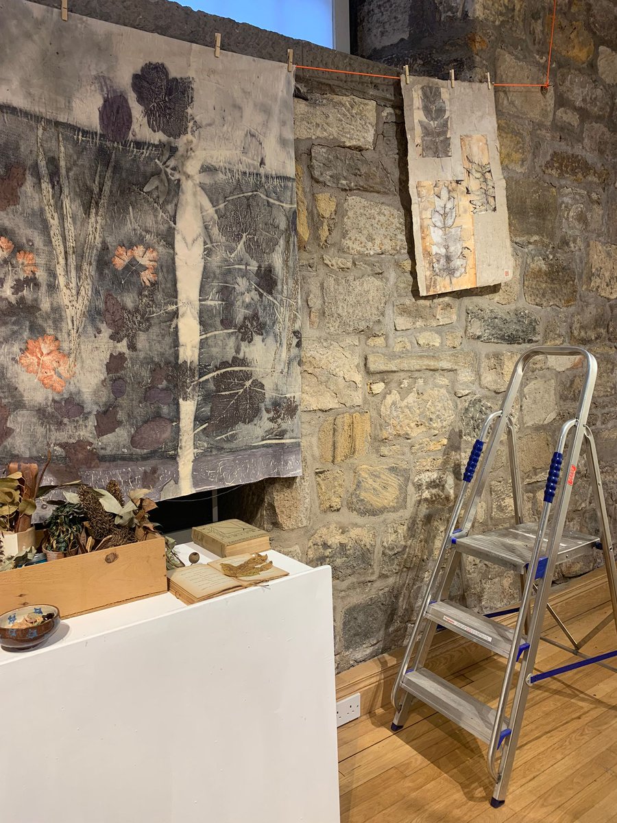 EDLC_Culture's tweet photo. Work is continuing today with the installation of our next exhibition at the #AuldKirkMuseum. Here's a wee sneak peek of Elizabeth Culshaw's 'Printing in Woodlands'. Opening Saturday 18th February and runs until the 30th March.

#ExhibitionInstall #Botanical #Printing https://t.co/zCtCp0xq0H