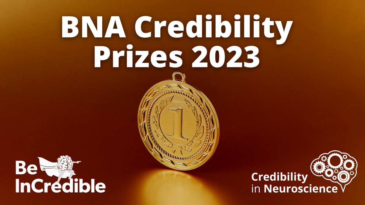 We're delighted to announce the winners of the 2023 BNA Credibility Prizes! Congratulations to Maria Korochkina, @ronitibon, and the @eegmanylabs project team on their great work to ensure neuroscience research is as credible as possible. More here: bna.org.uk/mediacentre/ne…