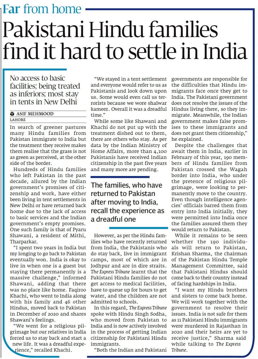 MORAisbOfficial's tweet photo. Pakistani #Hindu families find it hard to settle in #India. No access to basic facilities, being treated as inferiors awaits immigrants once they cross the border
https://t.co/jY8n0EvxBr https://t.co/45EVFqN6BK