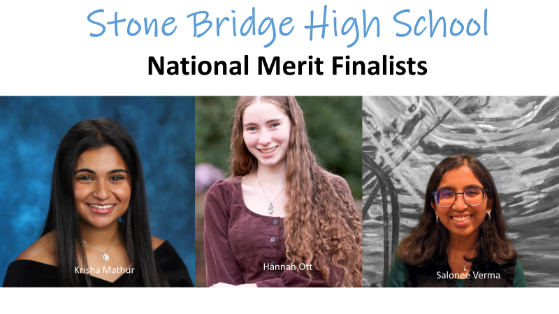 RTLSBHS's tweet photo. Stone Bridge High School congratulates our National Merit Finalists.  Go BULLDOGS!! https://t.co/BJh2KchJAz