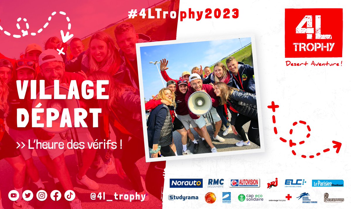 4L_Trophy's tweet photo. Jour 01 • Village départ • Biarritz 📍
Bienvenue au village départ !
—
C'est parti pour le #4ltrophy2023 ! Pour l’occasion, soyez les bienvenus dans la plus belle région de France 😜 pour vivre ensemble les premières heures du #rallye #4ltrophy. 🏁 https://t.co/HukaPnWYOo