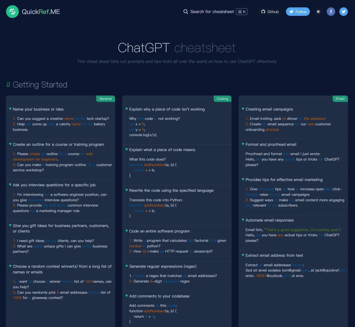VicNovosad's tweet image. ChatGPT CheaySheet.
How to use ChatGPT effectively.
#chatgptinsights #chatgpttutorial #chatgptai #chatgpt #chatgptnews #openai #chatgptexplained