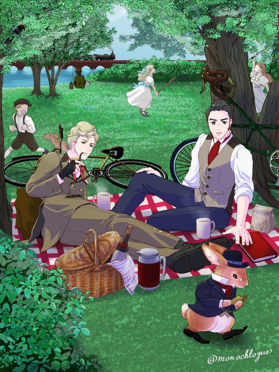 不思議の国のアリスに入りかけている伝説の2人👞🎻
HMMK in Alice in Wonderland
伝説の相棒プロジェクトに寄稿した絵から。
Mr. Sholmes and Prof. Mikotoba fan pic contributed for <a href="/hmmkproject/">Project HMMKHM @ ORDERS CLOSED</a>