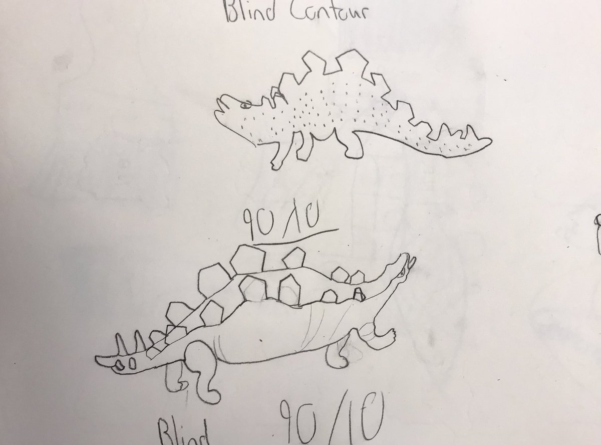 SusanGalbraith4's tweet photo. It’s always exciting doing observation drawings with students for the first time! These 9s impressed me and themselves! @HCSHuskies @ASD_West #youcandraw https://t.co/5uV2d8lI5n