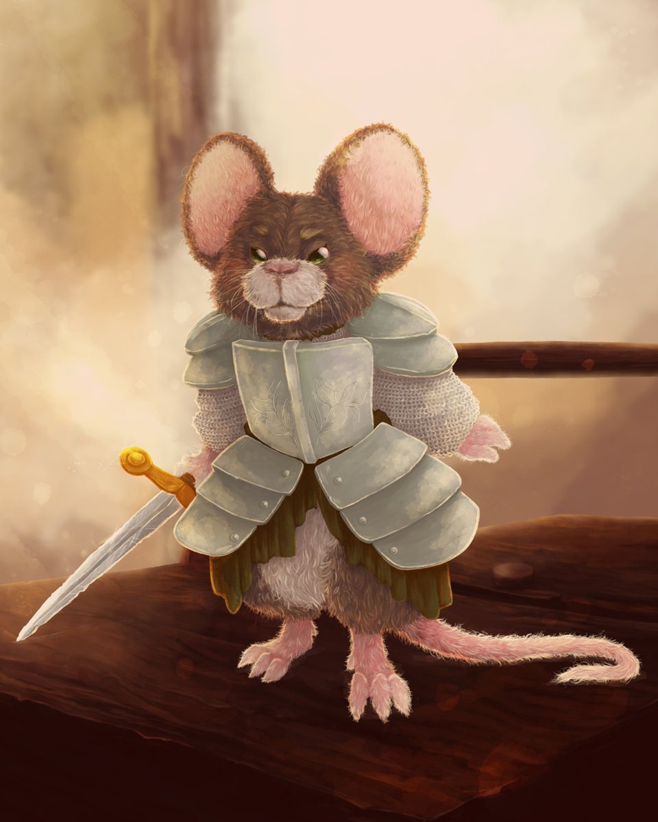 patchwork_d's tweet photo. A lil mouse knight~ Inspired by a @rachelmaksy video 'cause he was too cute to not draw! 😭

#artistsontwitter #illustration #digitalart https://t.co/fUUMJEy2Kq