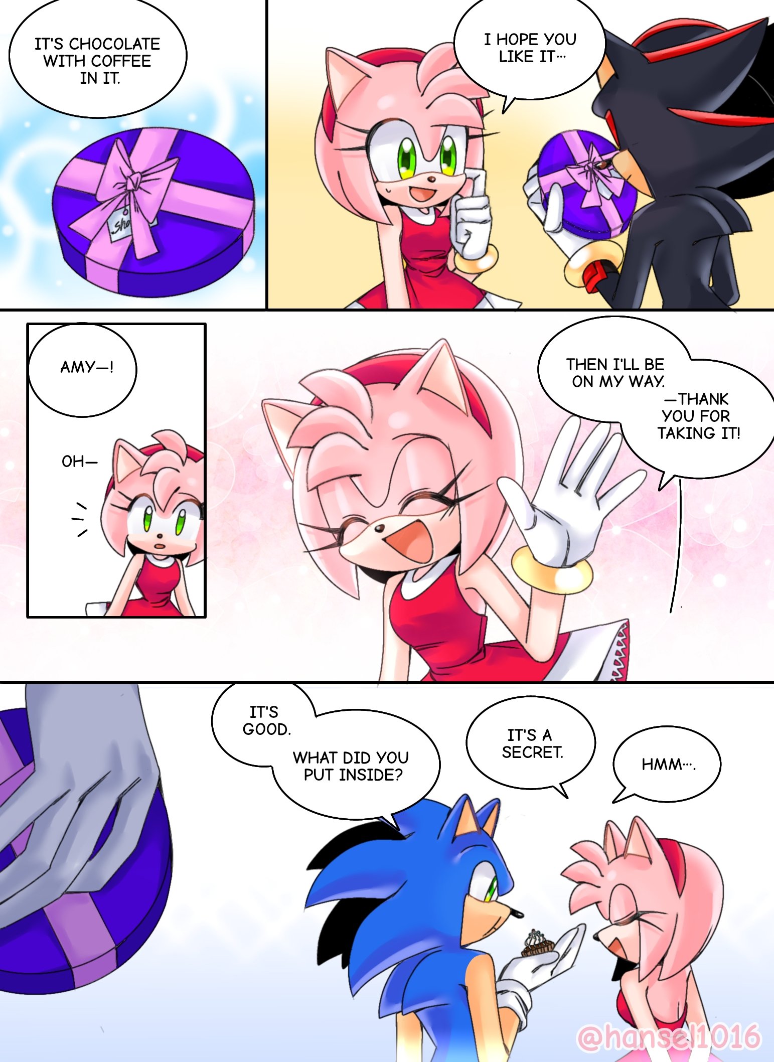 Cute SonAmy comic :3 (@hansel1016) : r/SonAmy