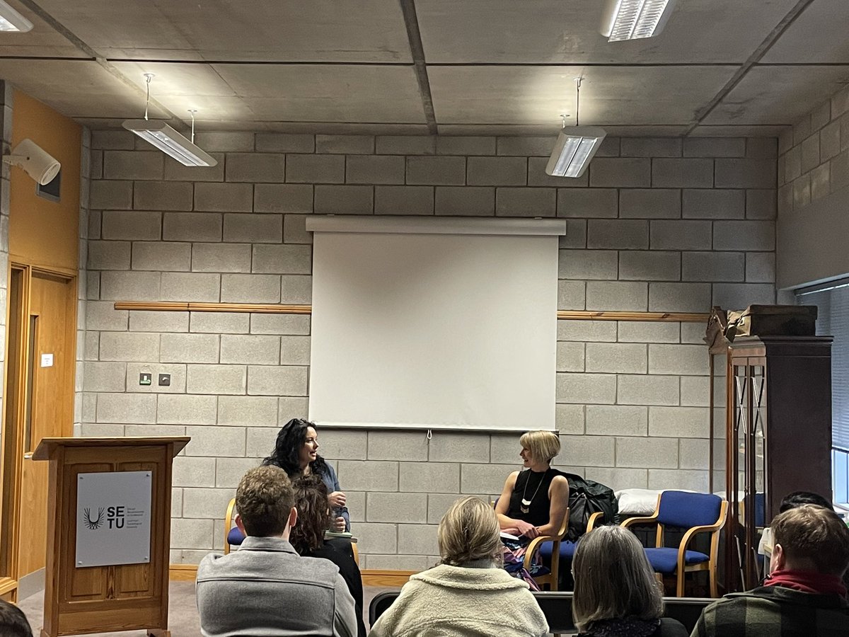 Aingeala Flannery in conversation with Dr Jenny O’Connor as part of English & Theatre Studies Day about ‘The Amusements’, her writing process, her character-driven themes, and her experience as a journalist and writer. @SETUIreland #English #Literature