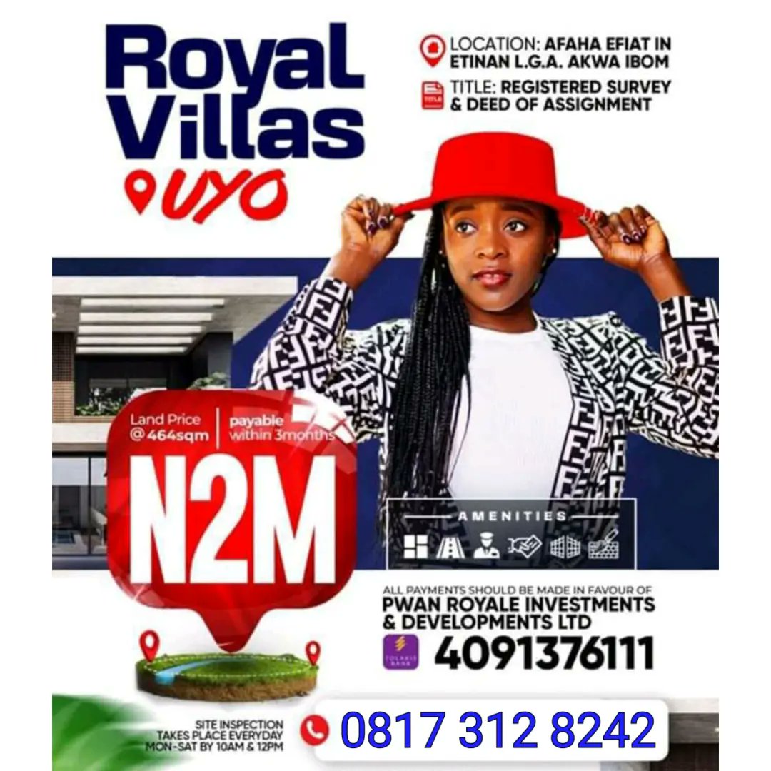 PwanHomesInvest's tweet photo. Yesterday’s the past, tomorrow’s the future, but today is a gift. That’s why it’s called the present ~Bil Keane 

Gift your loved ones a plot of land in these estates

Enquiries: +2348173128242 
patrickbassey5000@gmail.com
#landinvestment #landforsale 
#InvestmentOppurtunity https://t.co/C75Uv9RSwL