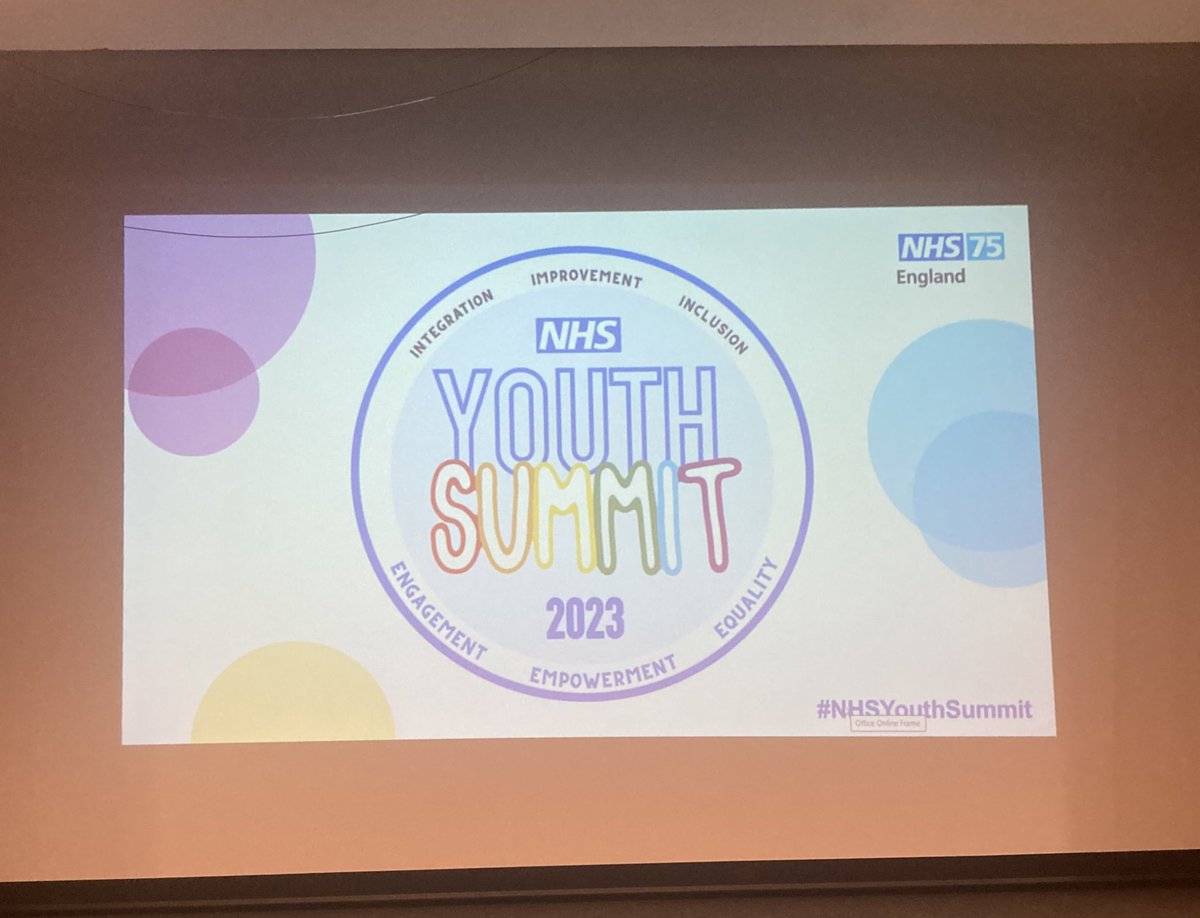 In Birmingham today listening to some amazing young people talk about their work with the NHS #NHSYouthForum