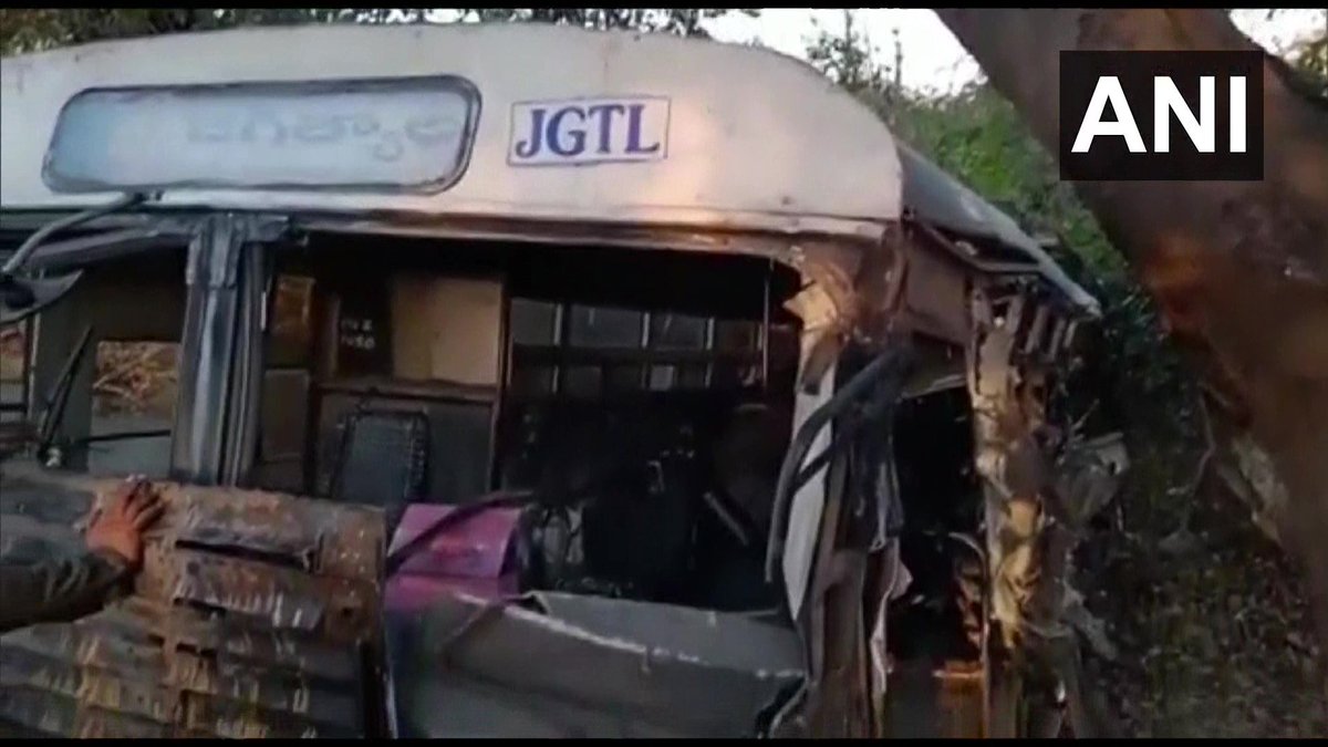 Jagtial, Telangana | A bus conductor died while 10 passengers were injured after…