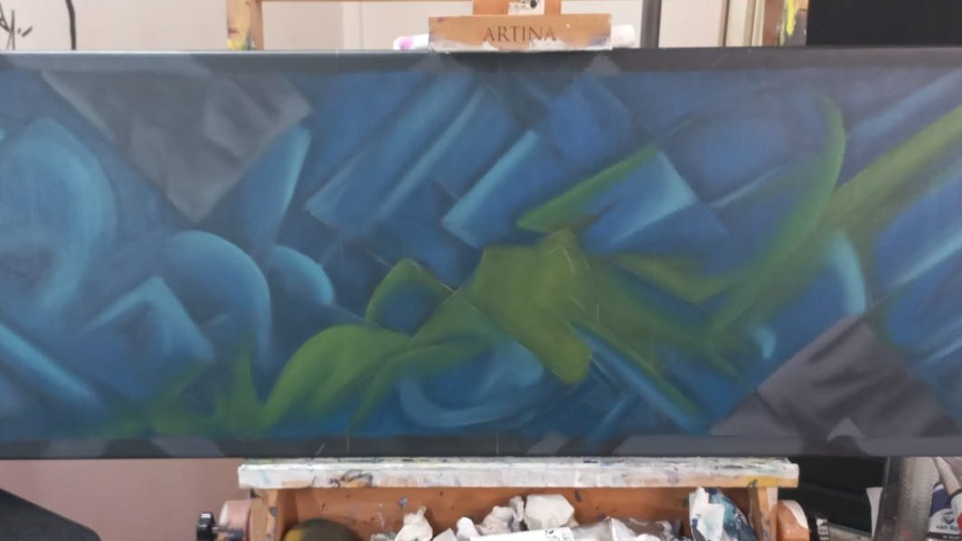 Blipartist's tweet photo. LIVE on #Twitch Working on this abstract graffiti oil painting, come keep me company and chill out to some jungle drum and bass ππ‘π°οΈπ₯πͺ https://t.co/bLBwM1GdNc #graffiti #oilpaint #livestream #ama #blipsqueek https://t.co/8nK5BQgN8a