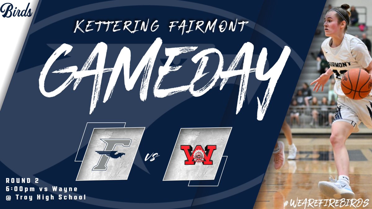 FairmontGB's tweet photo. Game #24 (Round 2)
๐ Wayne
โฐ 6:00pm
๐ซ Troy High School
#WeAreFirebirds
#Team79
โน๏ธโโ๏ธ๐ฅ๐ฆ https://t.co/0pMeph34Dw