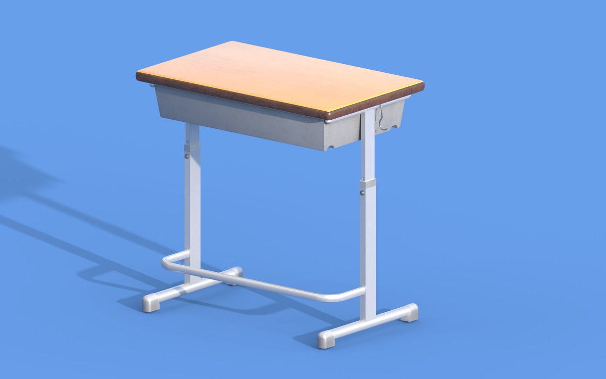 3D_FCP's tweet photo. 학교 책상 모델링&amp;섭페 연습 #3dsmax https://t.co/FFDJeCwGjl