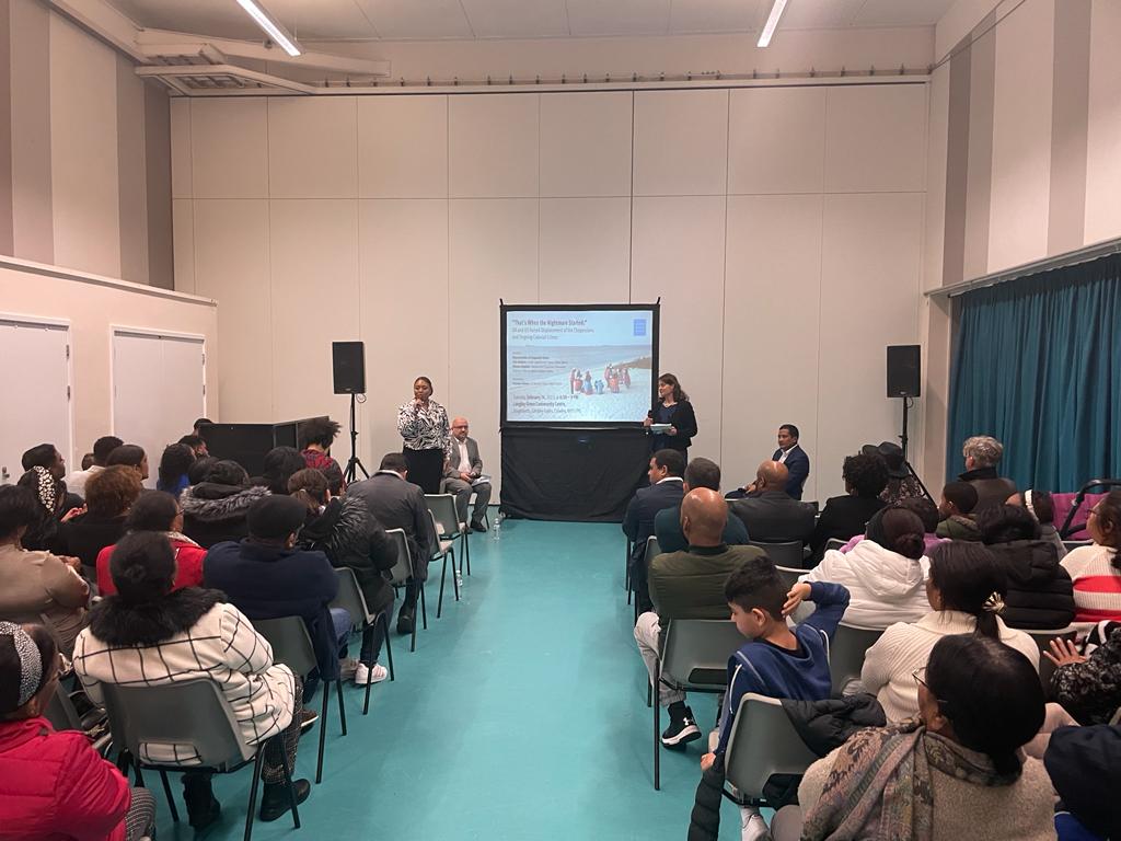 DrEmMcDonnell's tweet photo. Last night we had the honour of holding a pre-launch event and screening with the Chagossian community in Crawley.
After 50 years, they continue to fight for their right to return to their homeland.
#Chagos #RightToGoHome https://t.co/ZpT2dvJ190