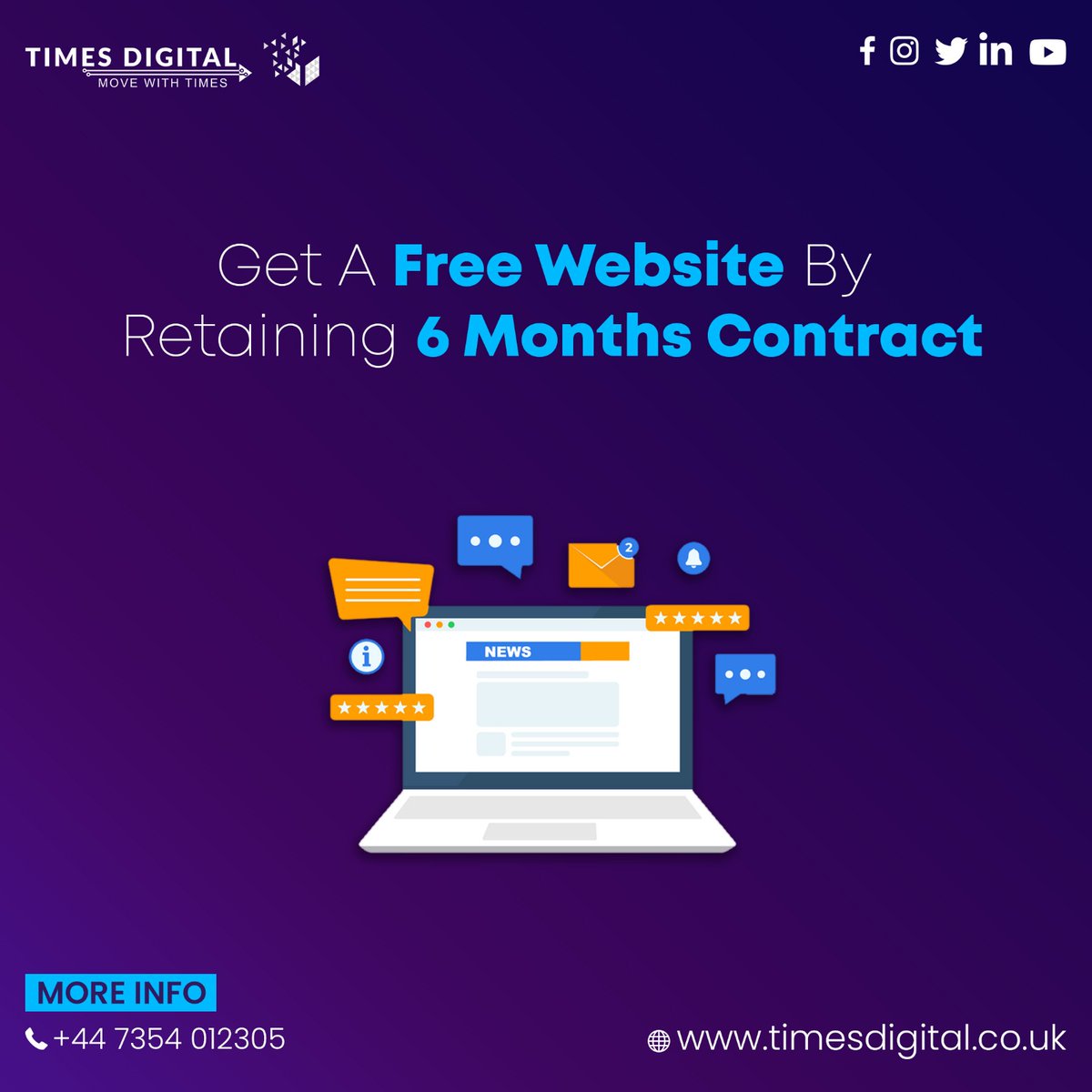 timesdigitaluk's tweet image. Revolutionize Your Digital Presence: Get a Free Website Now

Check: timesdigital.co.uk

#freewebsite #websiteforfree #onlinebusiness