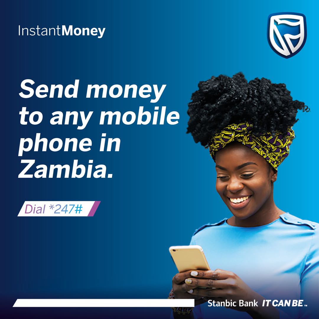 StanbicBankZM's tweet photo. With Stanbic Instant Money, you can send money to any mobile phone in Zambia, anytime.
The receiver simply receives a code on their phone and goes to the nearest Stanbic ATM and withdraws.
Chapwa, its done!
#InstantMoney #KulibeYoChosela #ItCanBe https://t.co/CvHv0fszxz