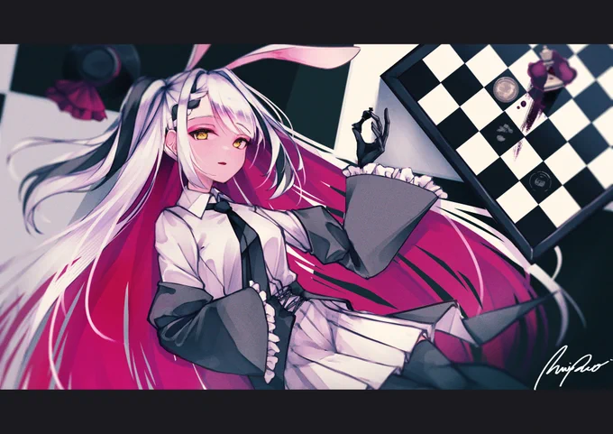#創作 白アリス 