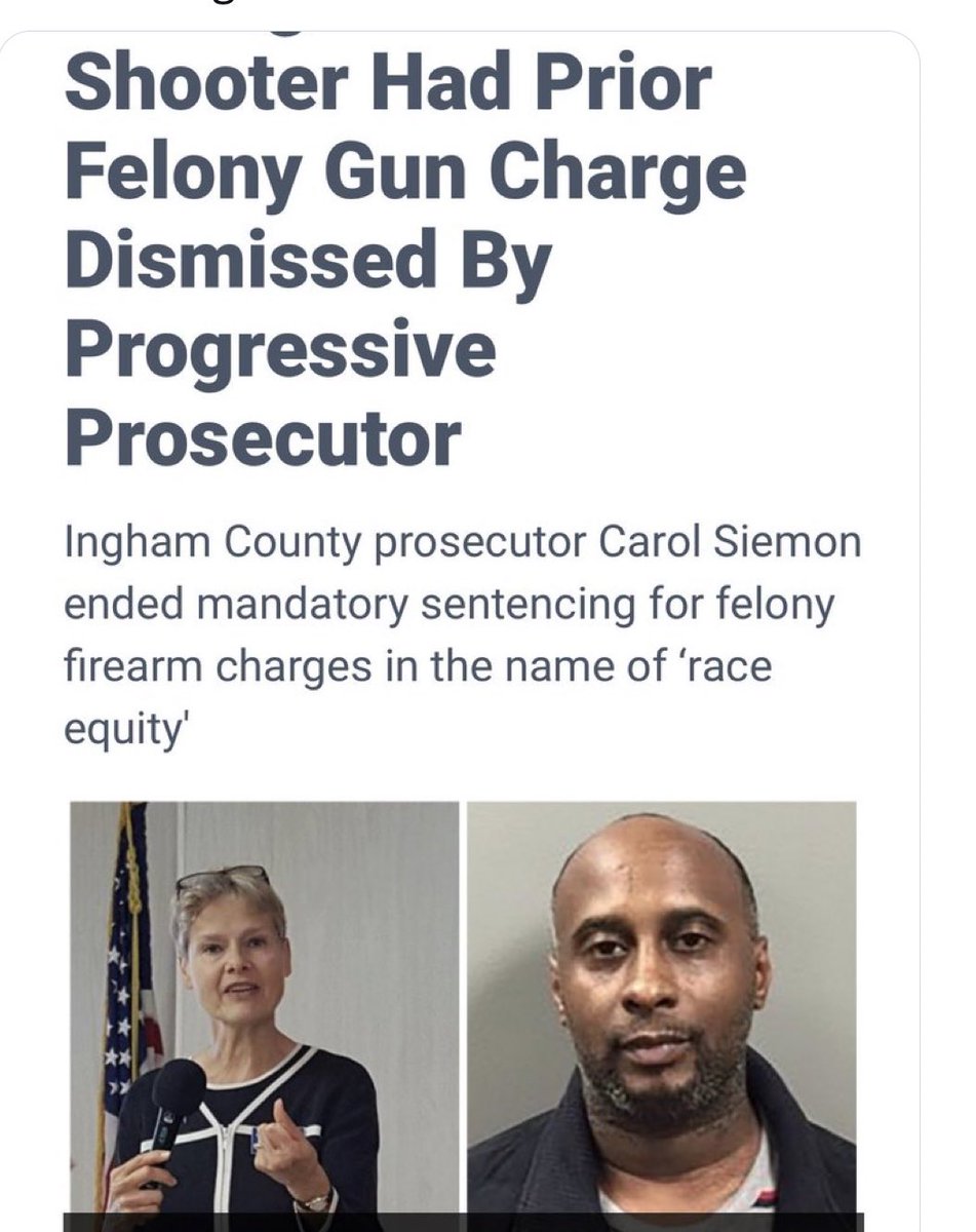 Julie (@truth_julie) on Twitter photo Hey <a href="/GovWhitmer/">Governor Gretchen Whitmer</a> maybe had the progressive prosecutor not been so progressive, weβd have saved lives.
Less progressive prosecutors and judges saves lives. Hey <a href="/GovWhitmer/">Governor Gretchen Whitmer</a> maybe had the progressive prosecutor not been so progressive, weβd have saved lives.
Less progressive prosecutors and judges saves lives.