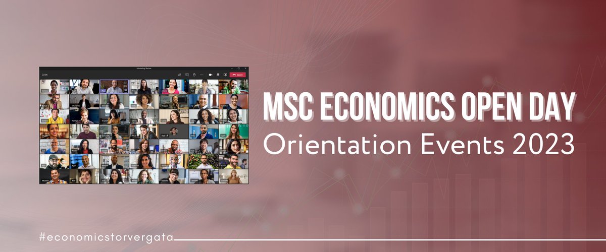 MScEconomicsTV's tweet photo. ๐
Find out when the events will be and find the most suitable dates for you!
https://t.co/6wjCXzfJND
@DEF_TorVergata @economiatorvergata @unitorvergata
#openday #economics #studyinrome #masterdegree #Postgraduate https://t.co/eLAKJbCtmi