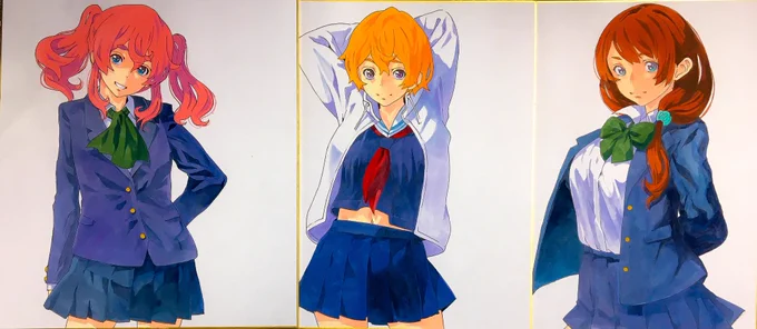 コミックヘヴン用の色紙できたー!(h 