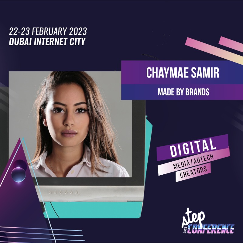 stepconference's tweet photo. 💥Excited to reveal more Digital Track speakers participating at #Step2023 next week!👇

@naderamiri of @elGrocer
@chaymaesmr of Made by Brands 
@natashatynes of @stepfeed
 Ashraf Mansour of Interesting Times
@MichielGaas of @CMcom_

Buy now 👉 https://t.co/uTOxQCeK97