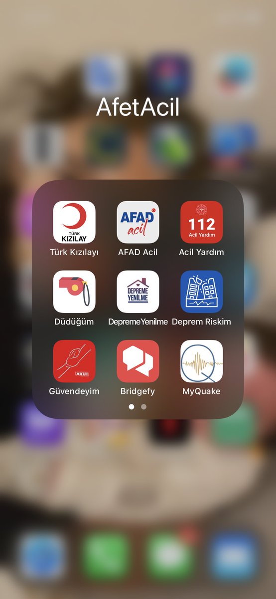 Mikdatca's tweet photo. Bunlar benim cep telefonumdaki afet ve acil durum uygulamaları. Sizde bunlardan başka faydalı neler var? https://t.co/OmxIY4wP91