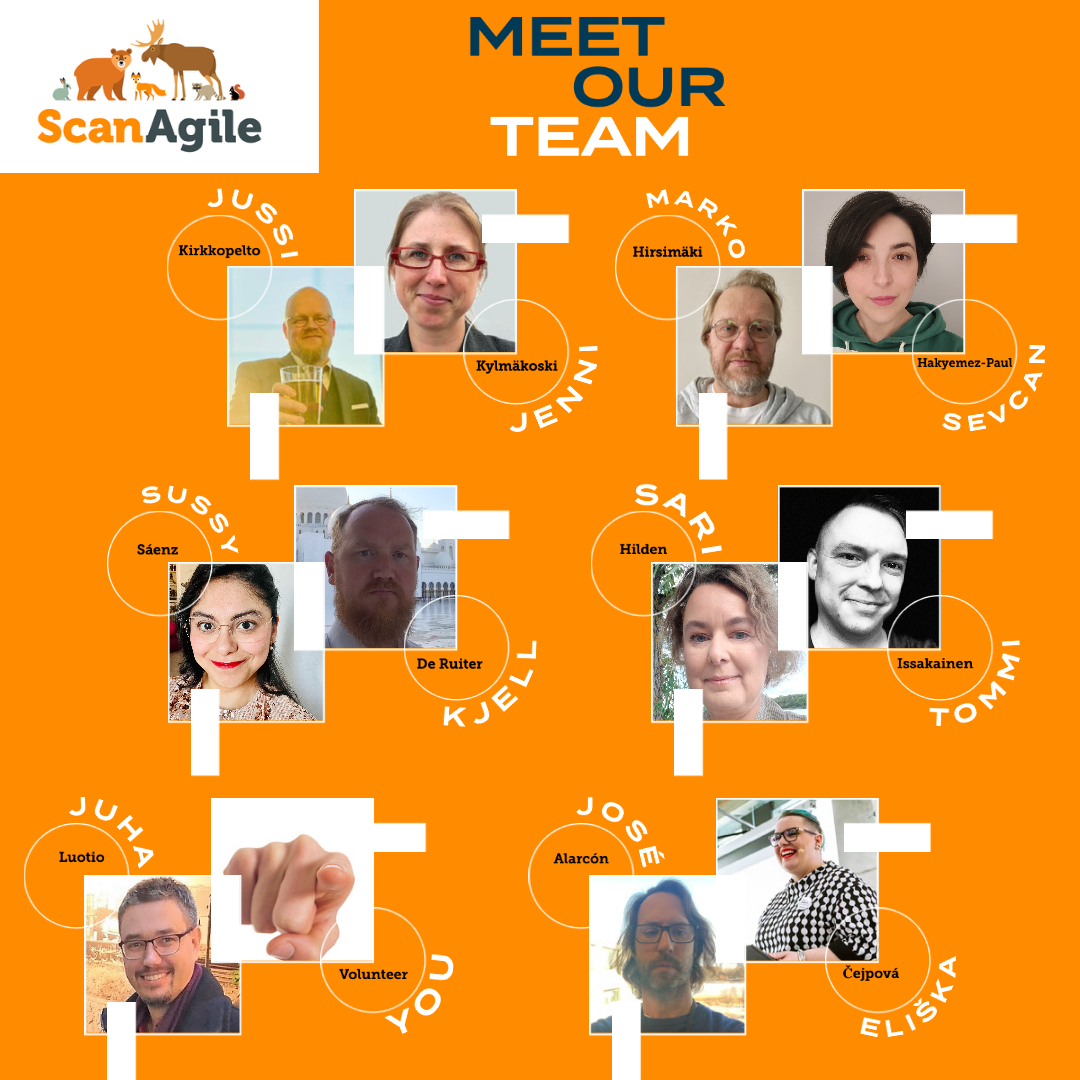scanagile's tweet image. Have you met the team behind #ScanAgile23?

A team with no fun does nothing of value, so make your sprints exciting with EasyRetro.-@BarackObama  

YOU (?) are needed for this two-day conference. Volunteer your skills and time at scan@agile.fi
#agile #agileteams