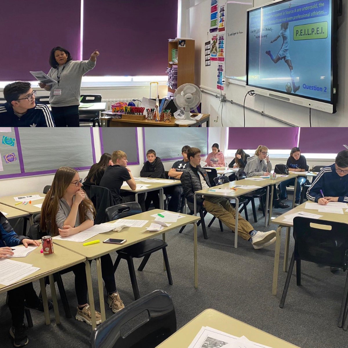 ValleyLAcademy's tweet photo. English intervention underway on Day 3. Pupils looking to consolidate knowledge of En La P2 , Section A and B. Outstanding drive and commitment over half-term - keep it up! #LearnLikeAStar #WeAreStar @StarAcademies https://t.co/Zqo1tqMJnW