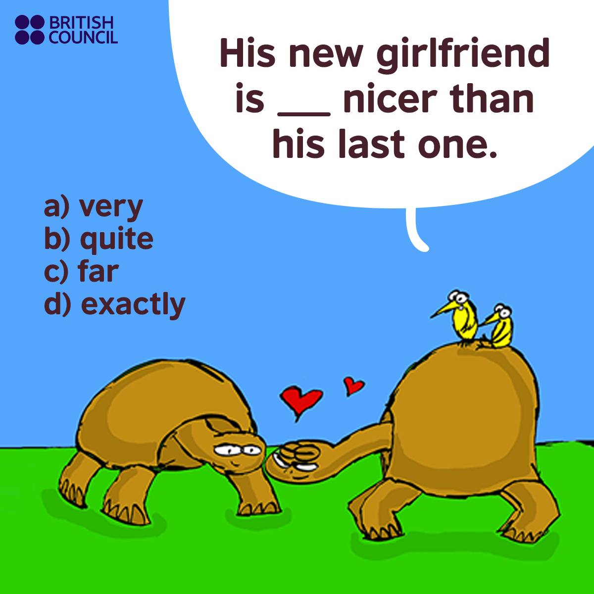 Do you know the answer?😍
💚Revise and practise your grammar to help you increase your confidence and improve your language level: bit.ly/GrammarLearnEn…
#valentinesday #quiz #grammar #learnenglish #LearnEnglish #learningenglish #englishvocabulary #englishteachers