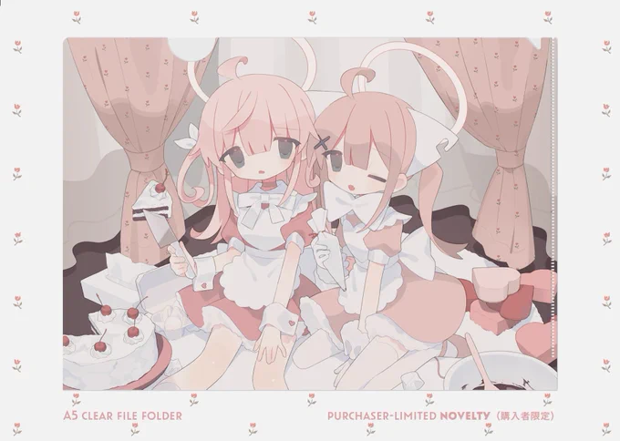 最後!ノベルティのクリアファイルですすごくかわいく仕上がりました!当日お越しいただいた方に1枚お渡しいたします#COMITIA143 #コミティア143 
