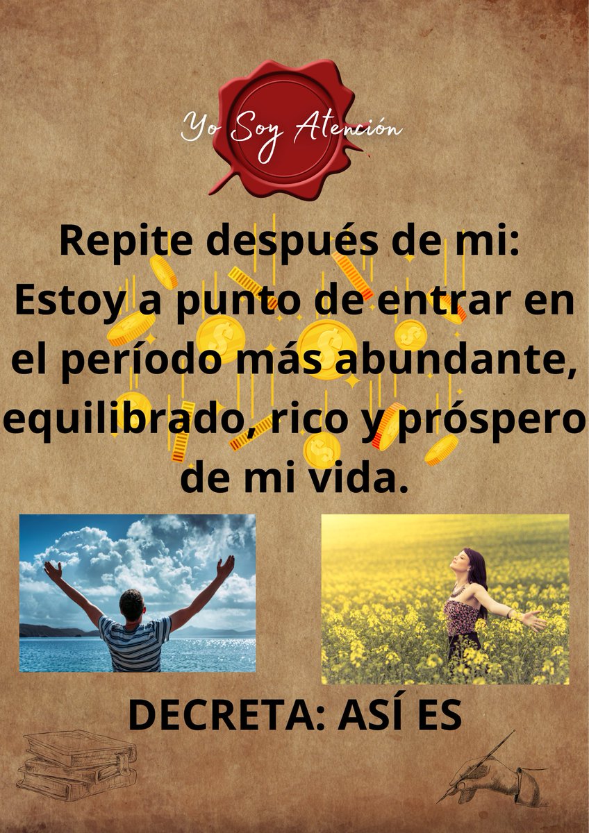 🙏✨💫🌞Tip Abundancia🌞💫✨🙏

DECRETA: ASÍ ES

Recuerda que sentirse así es clave.

✨Hecho Está✨

🌟🙏Gracias por darle al Corazón❤️,por el Retweet🔄 y por regalarme un Hola en comentarios🙏🌟