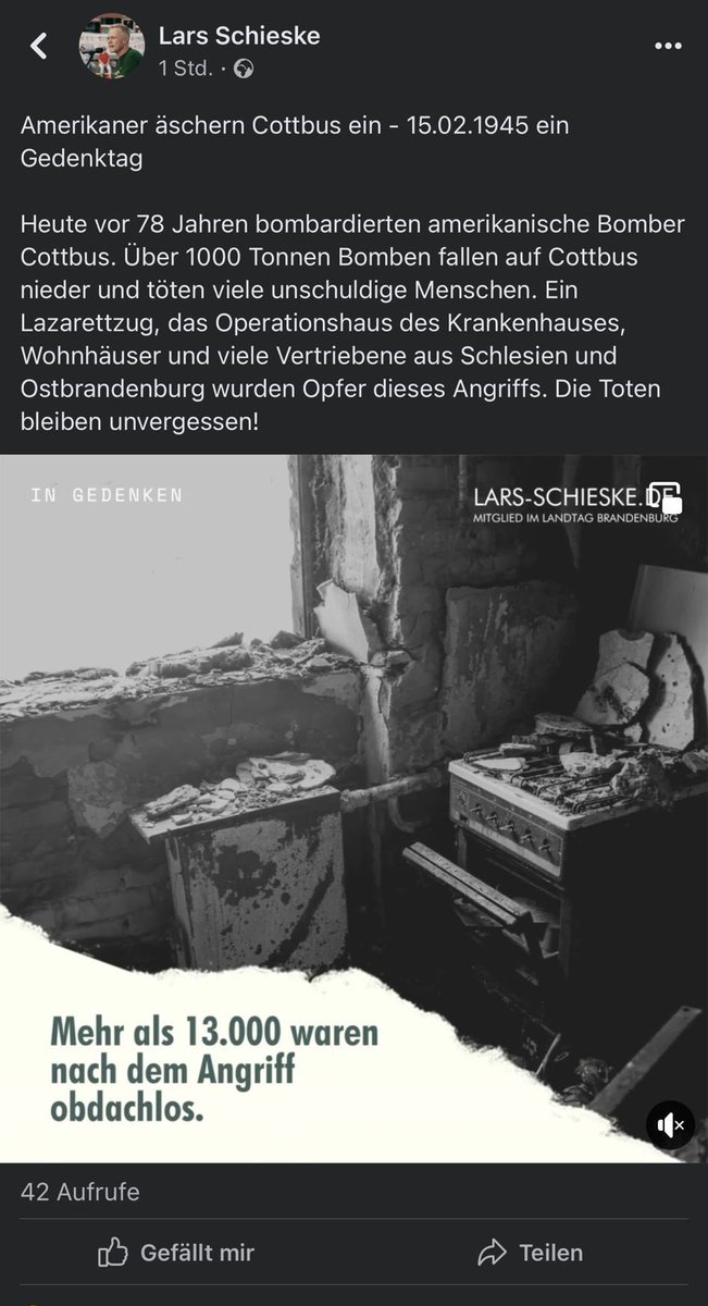 BarbaraDomke's tweet photo. Nicht zu vergessen, der lokale Rechtsextremist MdL Lars Schieske mit seinem Geschichtsrevisionismus und Anti-Amerikanismus. #FCKNZS #FCKAFD Nazis raus aus unserer Stadt #cottbus #cb1502 https://t.co/pJjuxMgdW7