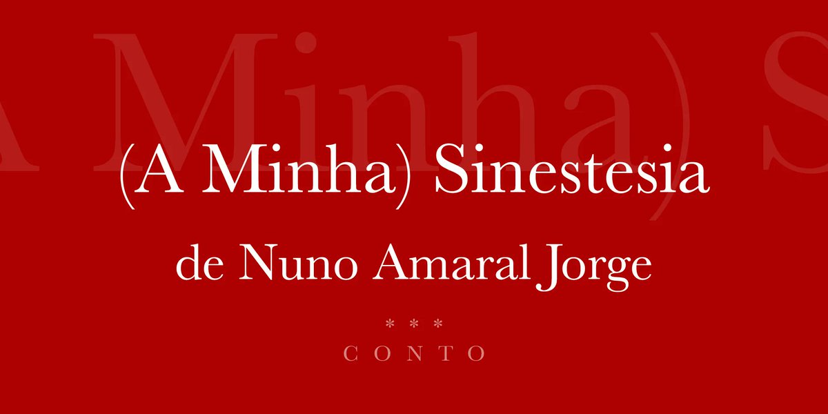 terrorempt's tweet photo. «Ser daltónico ajudou muito ao início. Se é que estas coisas têm inícios.» - A (Minha) Sinestesia, um conto de Nuno Amaral Jorge #contodeterror
https://t.co/ljKGcOMsYM https://t.co/SWl7jv9v4f