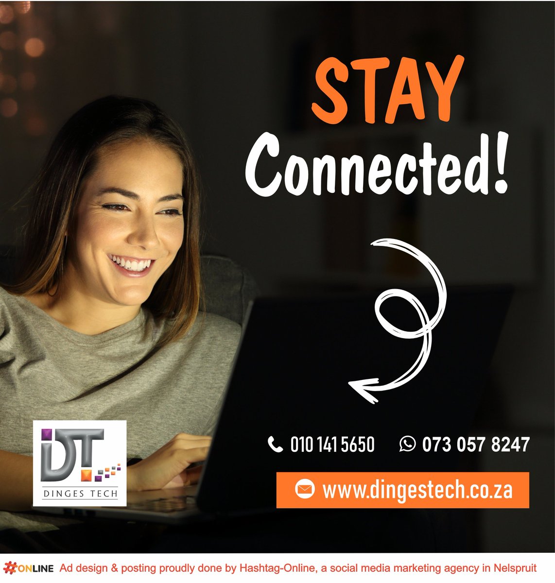 At DingesTech, we strive to keep you connected to the outside world 24/7.
Web: dingestech.co.za

#DingesTech #mpumalanga #nelspruit #mbombela #Internet #VOIP #webhosting #businessautomation #fibre #internet #wirelessinternet #satelliteinternet