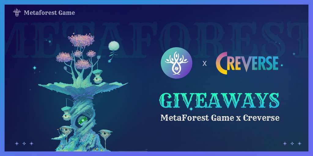 MetaForestGame's tweet photo. 🎊Metaforest Game &amp; @cre_verse 
Creverse=Creator+Metaverse.

🎁 4*500WITH #Giveaways 

To enter:
1️⃣Follow @cre_verse @MetaForestGame 
2️⃣Join TG: https://t.co/5dLnUs3iTR
3️⃣Join DC: https://t.co/UfndAHIgAp
4️⃣ Register MetaForest community competition:
https://t.co/r7sDpXYnfz

⏰48h https://t.co/lcyfCjxkfX