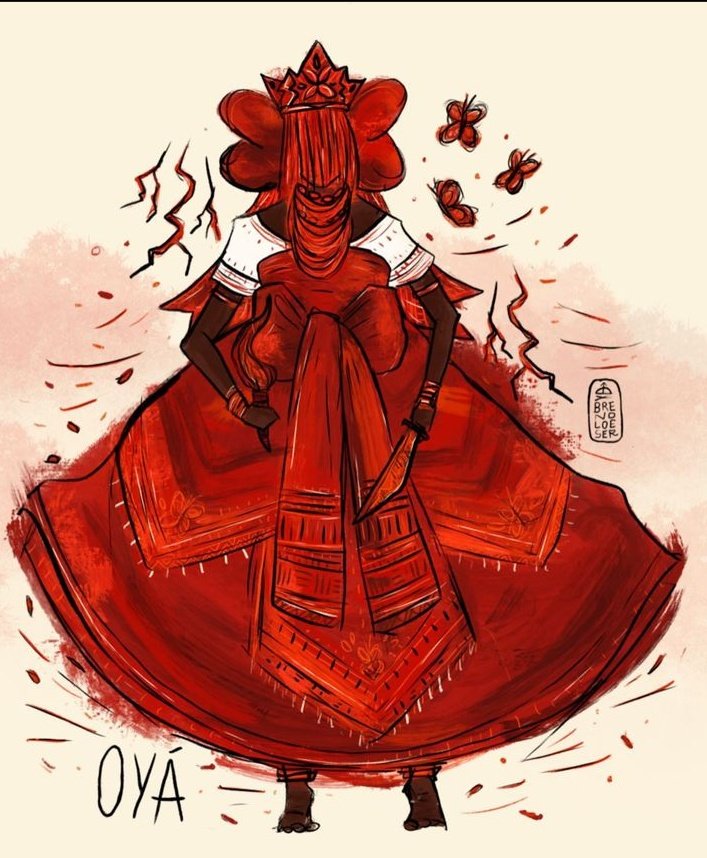 que os ventos de Oyá leve todo o mal e me traga saúde e paz ⚡🌪️