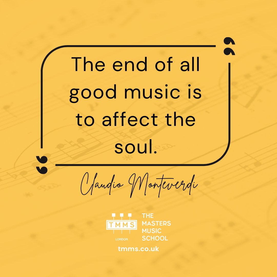 Touching the soul through music 🎵  #ClaudioMonteverdi #TMMSMasterOfTheWeek #tmms #tmmslondon 

Check out our new blog on the life and works of Claudio Monteverdi tmms.co.uk/the-father-of-…
