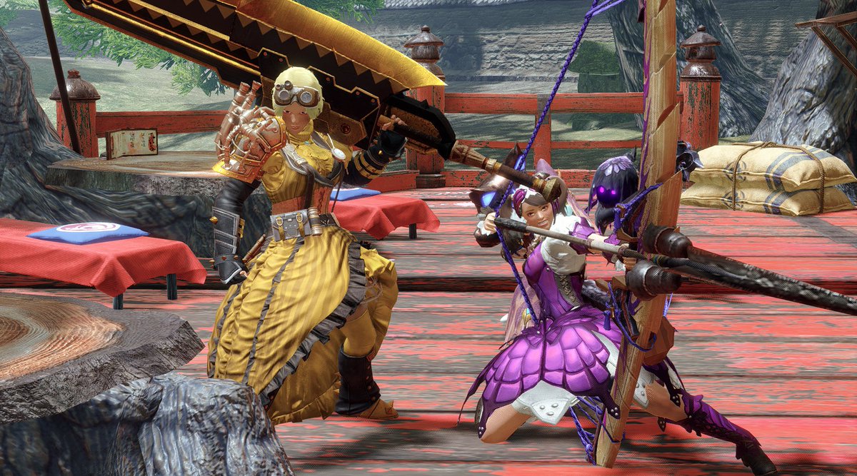 denmotherplays's tweet image. helped a friend with some Magnamalo runs :D new drip #mhrise #switchaxe #bow