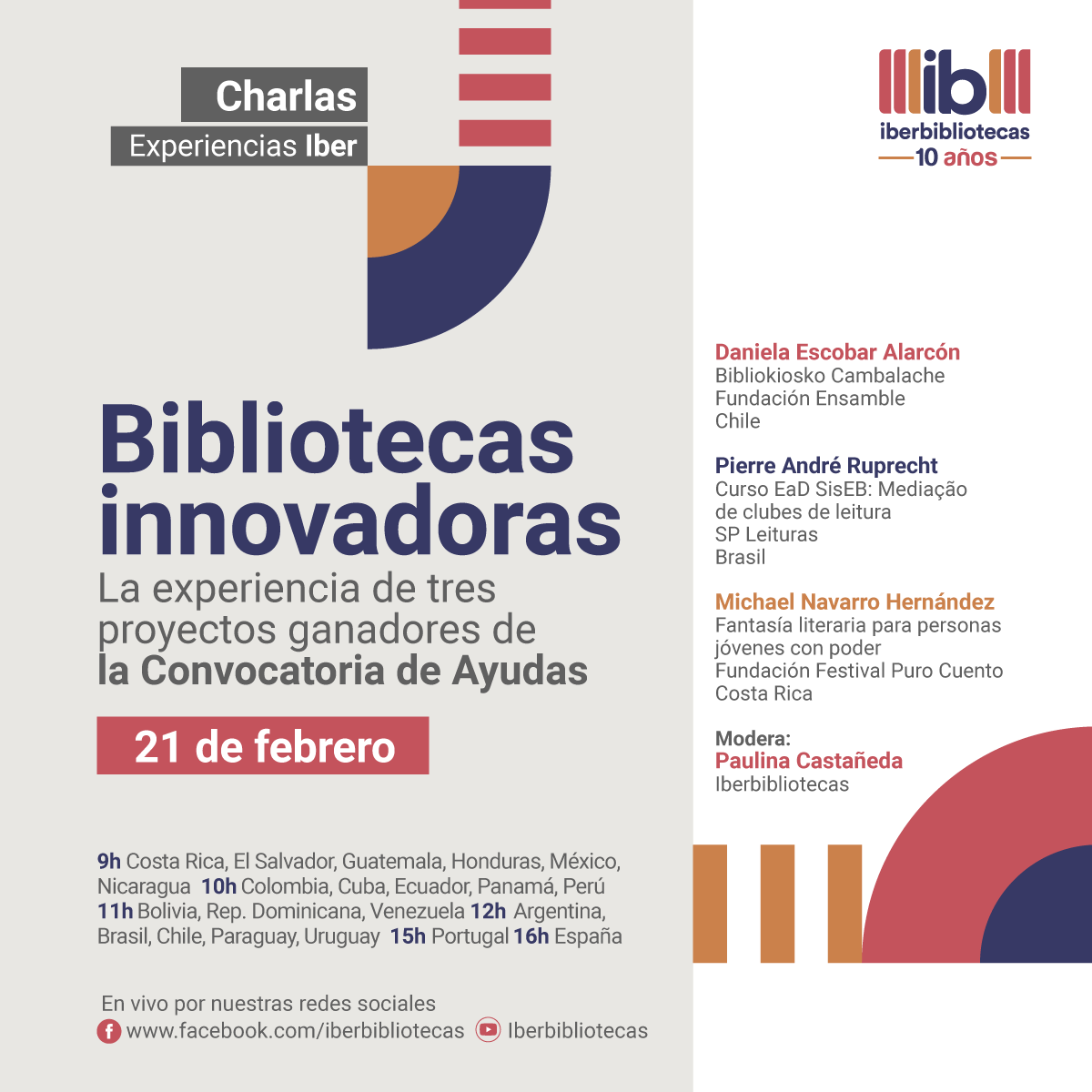 librolecturagob's tweet photo. 🆕📆 El próximo 21 de febrero, a las 16:00 hora española, tendrá lugar una charla de @IBERBIBLIOTECA acerca de las experiencias de tres magníficos proyectos ganadores de sus Ayudas. ¡No os lo perdáis!
#bibliotecas #lectura 📚 https://t.co/Q5Xf1IYmq1