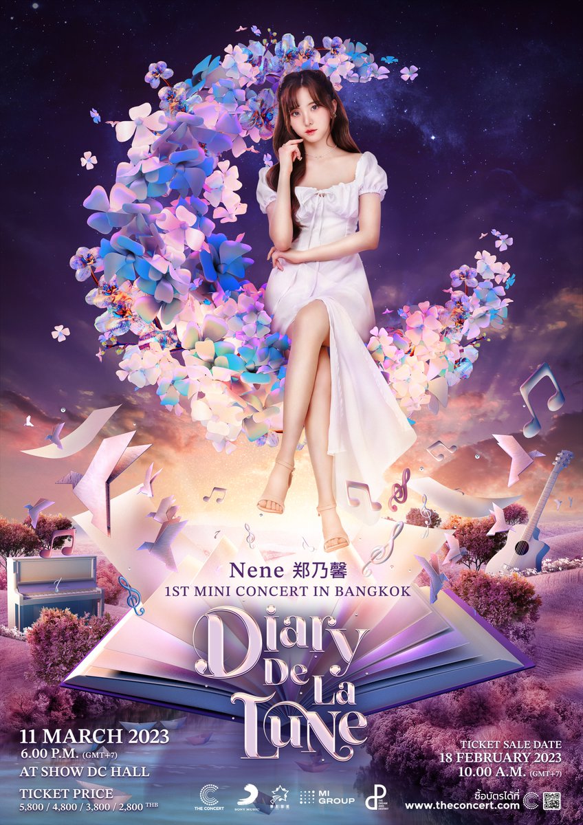 TheDNDth's tweet photo. พร้อมกันรึยังอะตอม~ 💜🥰✨
วันเสาร์นี้เตรียมตัวให้พร้อมเรามีนัดกดบัตร
NENE 郑乃馨 1ST MINI CONCERT ‘DIARY DE LA LUNE’ IN BANGKOK 2023 
แล้วมาเป็นส่วนหนึ่งของความทรงจำในไดอารี่พระจันทร์เสี้ยวไปด้วยกัน

#Nene1stMiniConcertInBKK
Nene Diary De La Lune
#เนเน่ #THEDNDTH https://t.co/f3INsf6h85